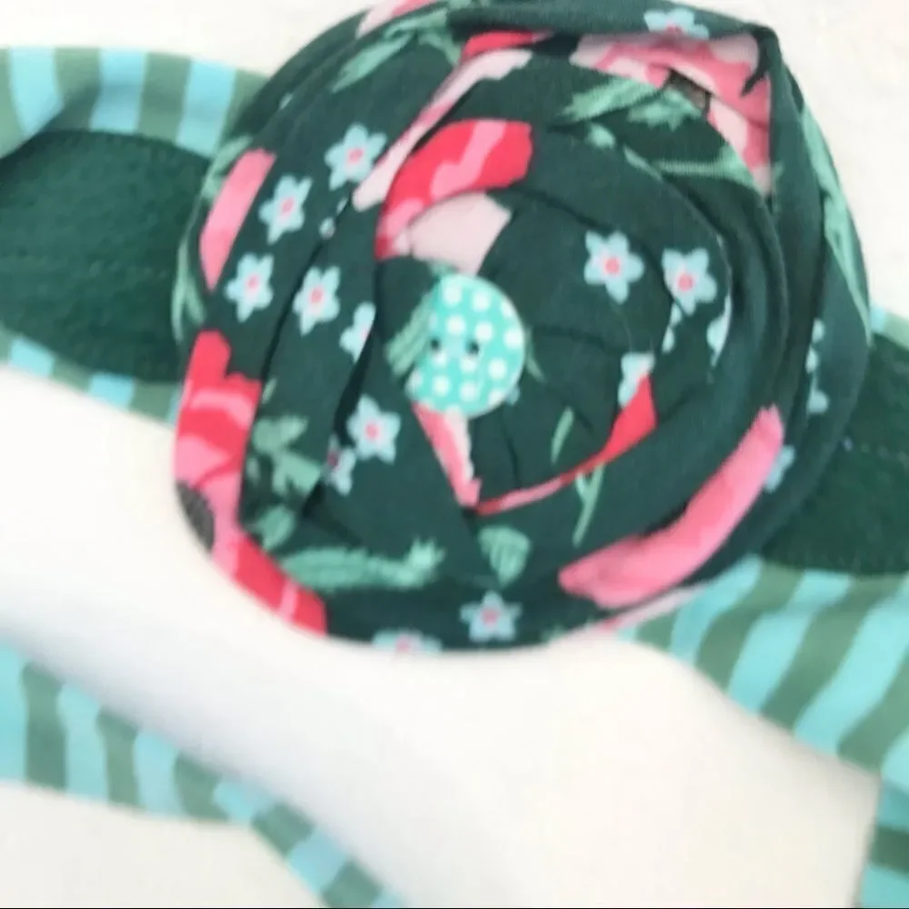 Matilda Jane Flower Striped Headband/ Sash